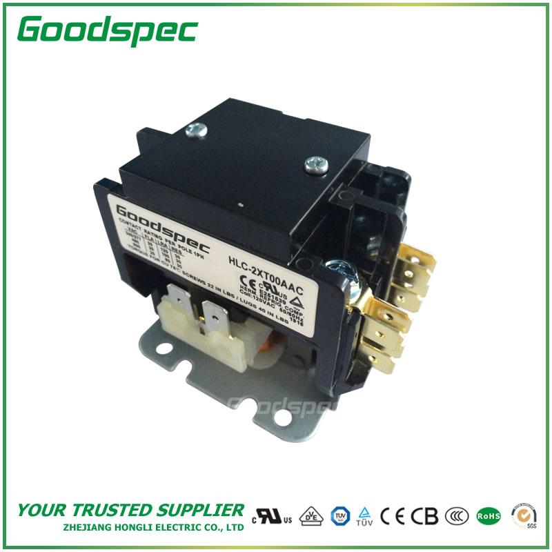 HLC-2XT00AAC(2P/20A/120VAC) Definite Purpose Contactor