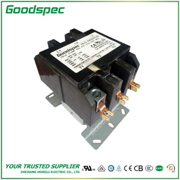 HLC-3XH07CG(3P/75A/480VAC) Definite Purpose Contactor